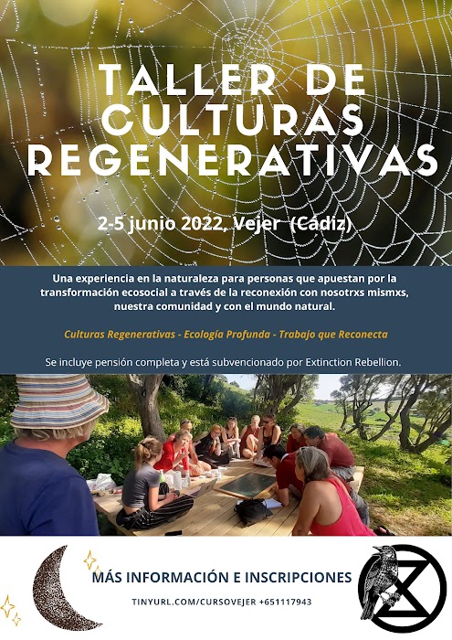 Cartel evento Taller "Culturas Regenerativas"